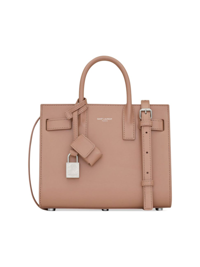Saint Laurent Women's Sac De Jour Nano Top Handle Bag In Pink