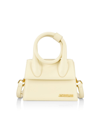 Jacquemus Women's Le Chiquito Noeud Leather Top-handle Bag In Ivory
