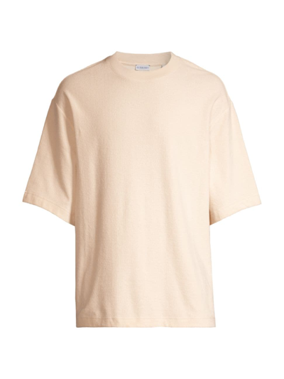 Burberry Ekd Cotton T-shirt In Beige