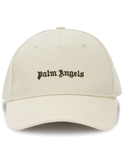 PALM ANGELS PALM ANGELS LOGO-EMBROIDERED BASEBALL CAP