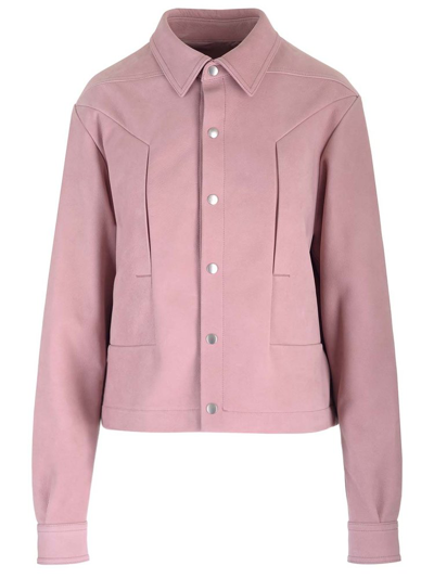 Rick Owens Alice Strobe Shirt In Pink