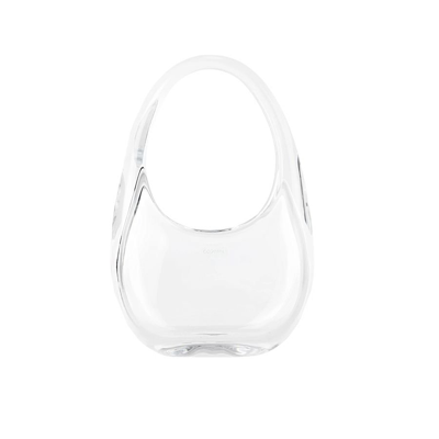 Coperni Logo Printed Mini Swipe Bag In Transparent