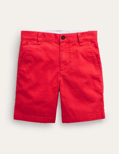 Mini Boden Kids' Authentic Wash Chino Short Jam Red Boys Boden