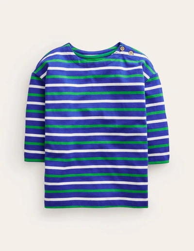 Mini Boden Kids' Mariner T-shirt Sapphire Blue /runner Bean Boys Boden