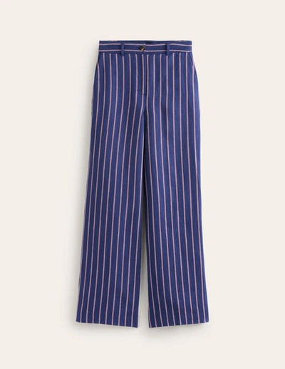 Boden Westbourne Stripe Pants Navy, Red And White Stripe Women