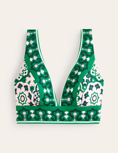 Boden Porto Bikini Top Green, Artisian Geo Women