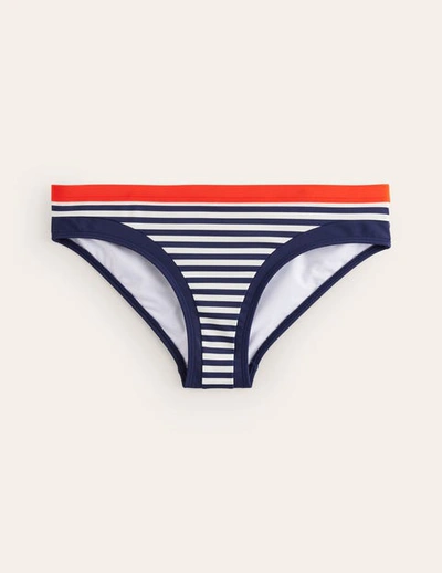Boden Santorini Bikini Bottoms Red, Navy Stripe Women