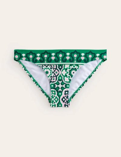 Boden Classic Bikini Bottoms Green, Artisian Geo Women