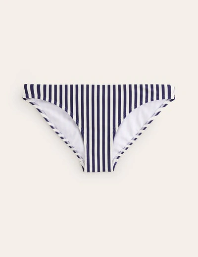 Boden Classic Bikini Bottoms Navy, Ivory Stripe Women