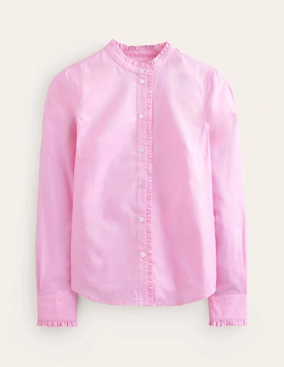 Boden Phoebe Cotton Shirt Pink Oxford Women