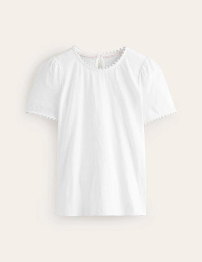 Boden Ali Jersey T-shirt White Women