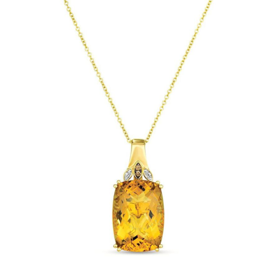 Le Vian Ladies Cinnamon Citrine Necklaces Set In 14k Honey Gold In Yellow