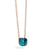 Pomellato Nudo Necklace With London Blue Topaz In Blue