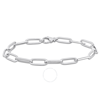 AMOUR AMOUR OVAL LINK BRACELET IN 14K WHITE GOLD