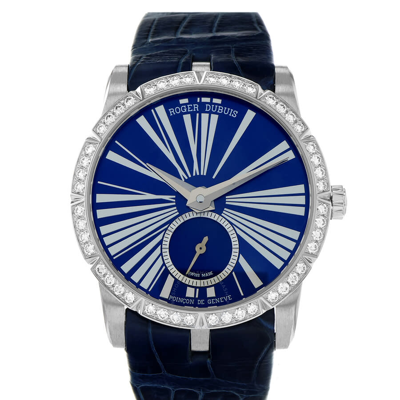 Roger Dubuis Excalibur Automatic Diamond Blue Dial Ladies Watch 86180