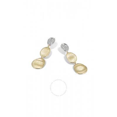 Marco Bicego Lunaria Earrings Ob1749 B Yw Q6 In Yellow, White, Gold-tone