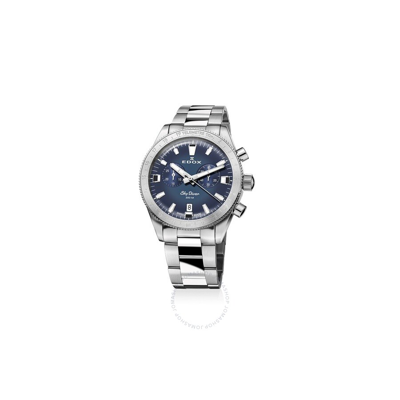 Edox Skydiver Chronograph Quartz Blue Dial Men's Watch 10116 3 Buidn