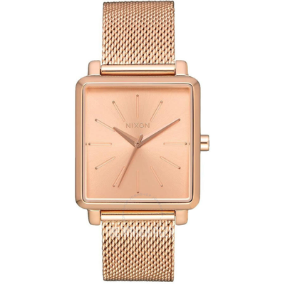 Nixon Milanese Rose Gold-tone Dial Ladies Watch A120-6897 In Gold / Gold Tone / Rose / Rose Gold / Rose Gold Tone