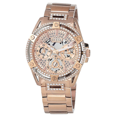 Guess Women's Classic Rose Gold Dial Watch In Gold / Gold Tone / Rose / Rose Gold / Rose Gold Tone