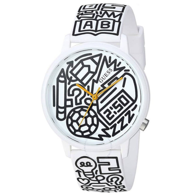 Guess Classic White Dial Ladies Watch V0023m9