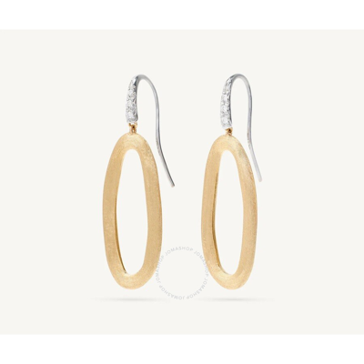MARCO BICEGO MARCO BICEGO JAIPUR GOLD 18K YELLOW GOLD OVAL LINK DIAMOND HOOK EARRINGS - OB1808-A_B_YW_Q6
