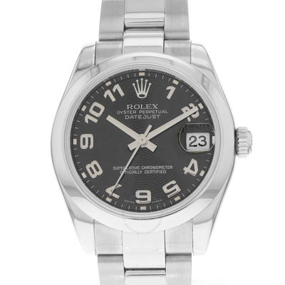 Rolex Datejust 31 Automatic Chronometer Black Concentric Dial Ladies Watch 178240 Bkcao