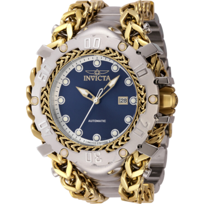 Invicta Gladiator Automatic Date Blue Dial Men's Watch 46222 In Two Tone  / Blue / Gold / Gold Tone