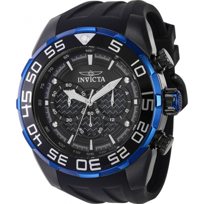 Invicta Speedway Scuba Chronograph Gmt Quartz Men's Watch 37715 In Two Tone  / Black / Blue