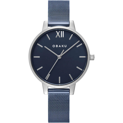 Obaku Liv Arctic Quartz Blue Dial Ladies Watch V209lxclml