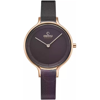 OBAKU OBAKU WALNUT QUARTZ SILVER DIAL LADIES WATCH V228LXVNMN