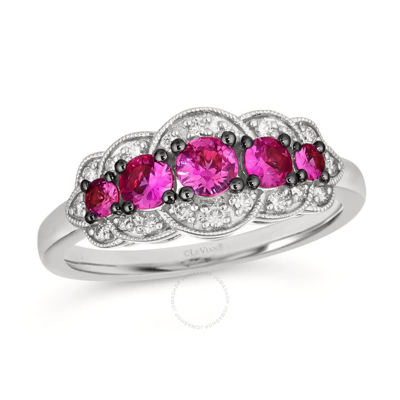 Le Vian Ladies Passion Ruby Rings Set In 14k Vanilla Gold In White