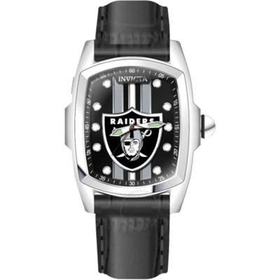 Invicta Nfl Las Vegas Raiders Quartz Black Dial Men's Watch 45452