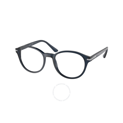 Prada Demo Phantos Men's Eyeglasses Pr 13wv 08q1o1 51 In Blue