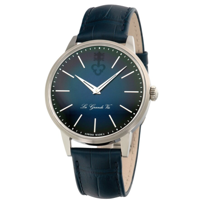 Corum Heritage La Grande Vie Blue Titanium Dial Men's Watch 082.750.04/0f03 In Blue / Grey