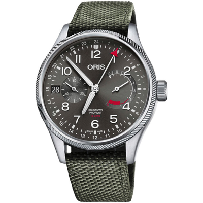 Oris Big Crown Grey Dial Men's Watch 01 114 7746 4063-set 5 22 14fc In Green / Grey