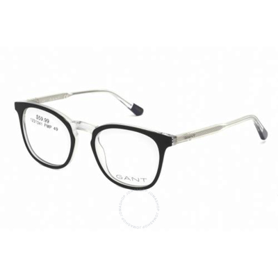 Gant Demo Oval Unisex Eyeglasses Ga3164-3 005 49 In Black
