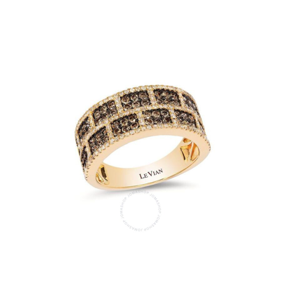 Le Vian Ladies Chocolate Diamonds Fashion Ring In 14k Honey Gold In Brown