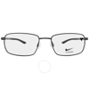 Nike Demo Square Men's Eyeglasses  4294 071 54 In Gun Metal / Gunmetal