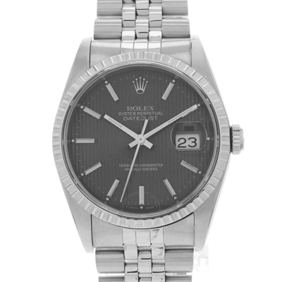 Rolex Datejust 36 Automatic Chronometer Grey Dial Men's Watch 16220 Gysj