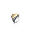JOHN HARDY JOHN HARDY CLASSIC CHAIN 18K YELLOW GOLD & STERLING SILVER HAMMERED RING - RZ90649X7
