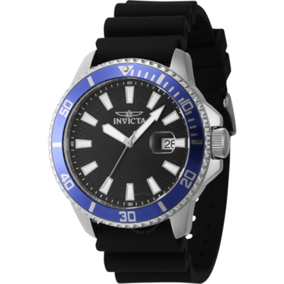 Invicta Pro Diver Quartz Date Black Dial Men's Watch 46130 In Black / Blue