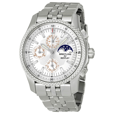 Breitling Bentley Chronograph Automatic Silver Dial Men's Watch P1936212/g629 In Platinum / Silver / White