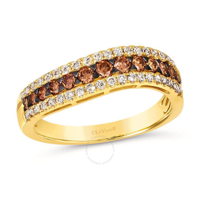 Le Vian Ladies Chocolate Diamonds Rings Set In 14k Honey Gold In Yellow
