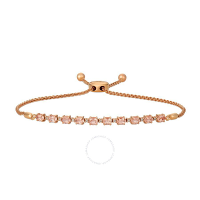 Le Vian Ladies Peach Morganite Bracelets Set In 14k Strawberry Gold In Rose Gold-tone
