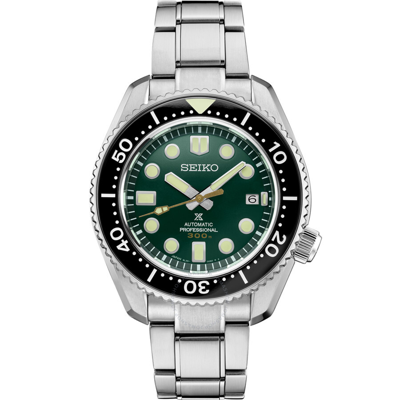 Seiko Prospex Luxe Automatic Green Dial Men's Watch Sla047 In Black / Green