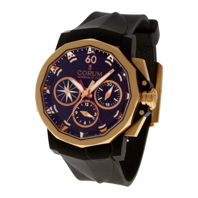 Corum Admiral Cup Regatta Chronograph Black Dial Men's Watch 986.694.55/0371 Cg12 In Admiral / Black / Gold / Gold Tone / Rose / Rose Gold / Rose Gold Tone
