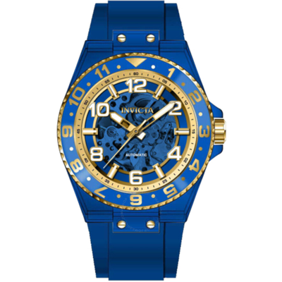 Invicta Speedway Automatic Skeleton Blue Dial Men's Watch 44386 In Two Tone  / Blue / Gold Tone / Skeleton