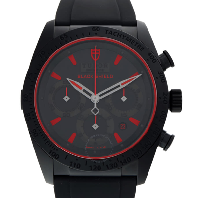 Tudor Fastrider Black Shield Chronograph Automatic Black Dial Men's Watch 42000cr