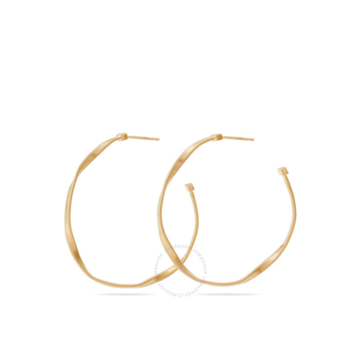 Marco Bicego Marrakech Collection 18k Yellow Gold Medium Hoop Earrings In Yellow, Gold-tone