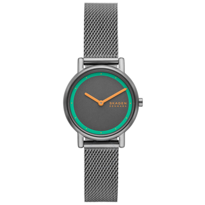 Skagen Women's Signatur Lille Two Hand Gunmetal Stainless Steel Watch 30mm In Grey